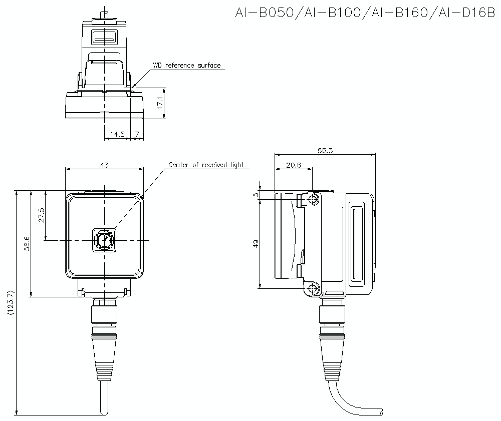 AIB050-160/D16B Dimension
