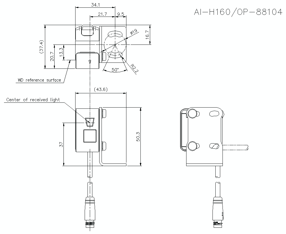 AIH160-OP88104 Dimension