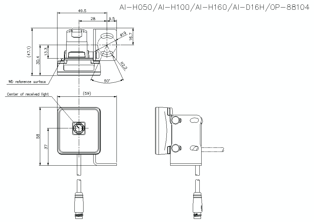 AIH-D16H/88104 Dimension