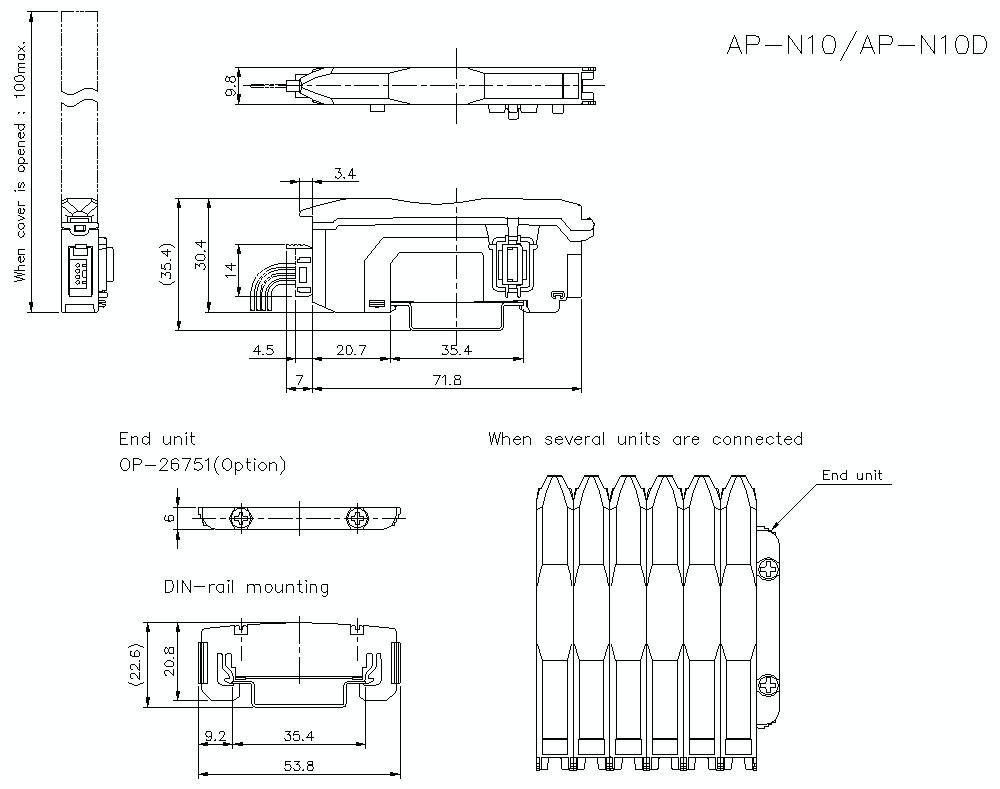 AP-N10/N10D Dimension