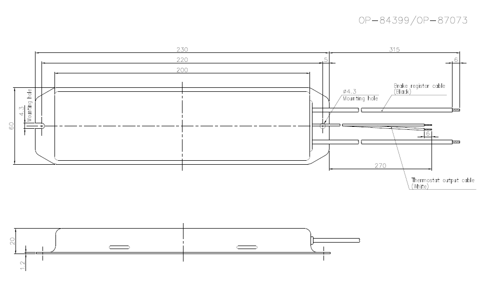 OP-84399/87073 Dimension