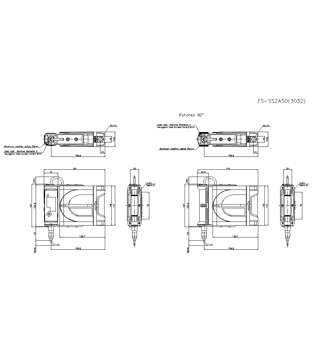 FD-SS2ASO(3032) Dimension