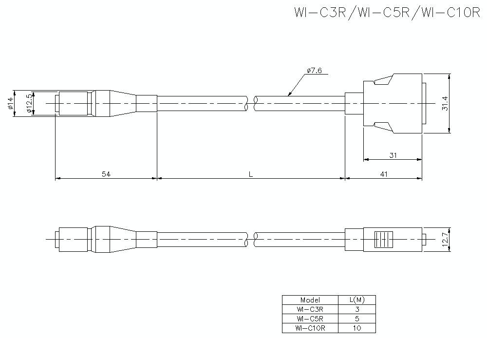 WI-C3/5/10/R Dimension